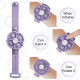 Push Pop Bubble Bracelet Fidget Bracelet Rotating Stress Relief Wristband Gifts - Purple