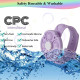 Push Pop Bubble Bracelet Fidget Bracelet Rotating Stress Relief Wristband Gifts - Purple