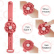 Push Pop Bubble Bracelet Fidget Bracelet Rotating Stress Relief Wristband Gifts - Pink