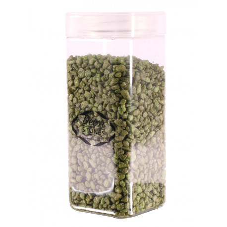 750 Gram Jar of Moss Green Pebbles