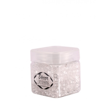 120 Gram Jar of Clear Plastic Beads