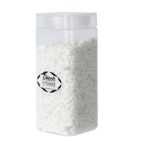 4-6mm 750 Gram White Pebbles in Jar