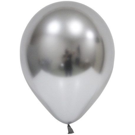 Silver Chrome Latex Balloon - 12 inch (Pk 50)