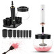 Electric Make up Brush Cleaner Dryer Set Machine Cosmetic Auto Clean Quick Dry - White