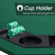 1.2m/48 Inches Foldable Poker Table Top 8 Players Blackjack Tables Chip Trays