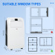 12,000 BTU Three Mode Portable Air Conditioner - White