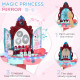 AIYAPLAY 31 Piece Kids Dressing Playset, with Magical Princess Mirror, Light and Sound - Pink and Blue