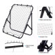 Adjustable Rebounder Net Kickback Target Goal for Teens Adults Training, Black