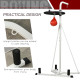 2 in 1 170-190cm Freestanding Boxing Punch Bag Hanger &amp; Speed Ball Station Platform Hanging Frame Home Gym, White