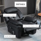 Power Lift Recliner Armchair, Electric Lift Chair for Elderly, Overstuffed Faux Leather, Riser and Reclining Chair with Remote C