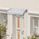 Outsunny Door Awning Canopy Window Rain Shelter Cover Front Back Porch Window Shade 140cm x 70cm