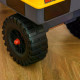 2 in 1 Ride on Excavator Digger No Power Detachable Digging Bucket and Grab Bucket Music Light for 2-3 Years Old