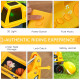 2 in 1 Ride on Excavator Digger No Power Detachable Digging Bucket and Grab Bucket Music Light for 2-3 Years Old