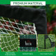 Set of 2 Football Goal Net 6 x 3 ft Foldable Outdoor Sport Training Teens Adults Football with Carrying Bag Black