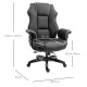 Vinsetto Executive Office Chair, PU Leather High Back Desk Chair with Height Adjustable, Reclining Swivel Computer Chair for Hom