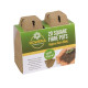 Square Fibre Pots 6cm (Pack of 20)