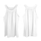 Girls Summer Halter Loose Vest Tank Tops Blouse Ladies Casual Sleeveless Shirt - M White