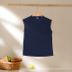 Mens Vest Tops Sleeveless Shirts T-Shirt Oversized Tee for Summer Gym Sports - Navy Size 2XL