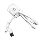 Electric Eyelash Curler Heated Lash Curler USB Rechargeable Makeup Tools for Women - White