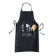 PVC Apron with Printed Design for Kitchen Baking 55 x 72 cm - Random Colour