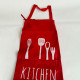 PVC Apron with Printed Design for Kitchen Baking 55 x 72 cm - Random Colour