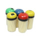 5 Pack Plastic Toothpick Holder with Toothpicks Assorted Colours