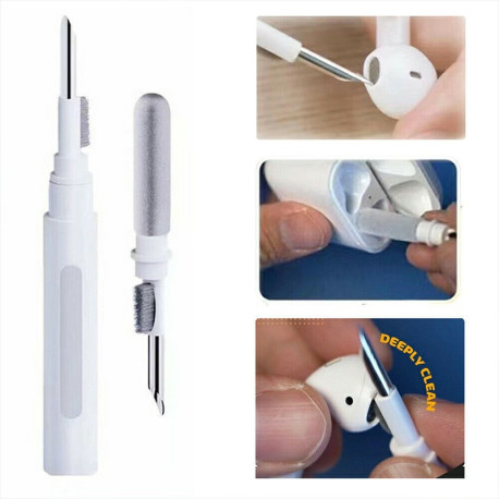 Bluetooth Earbuds Cleaning Pen Durable Clean Pen Brush for Airpods 1 2 3 PRO - White