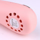 2400mAh with Lights Neckband Bladeless Lazy Fan Neck Hanging Cooler USB Rechargeable - Pink