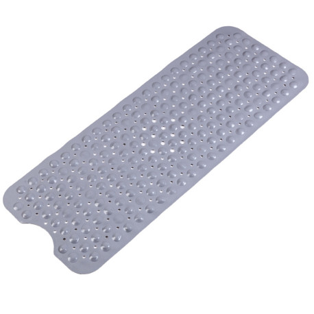 Non Slip Shower Mat Strong Suction Anti-Mold Rubber Mat 40x100cm - Grey