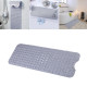 Non Slip Shower Mat Strong Suction Anti-Mold Rubber Mat 40x100cm - Grey