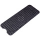 Non Slip Shower Mat Strong Suction Anti-Mold Rubber Mat 40x100cm - Black