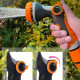 10 Patterns Water Spray Gun Garden Hose Nozzle with Soft Handle