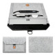 15.4 Inch MacBook Pro/iPad Sleeve Felt Laptop Protective Case - Grey