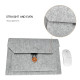 15.4 Inch MacBook Pro/iPad Sleeve Felt Laptop Protective Case - Grey