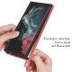 360 Full Body Slim Armor Case with Front Frame for Samsung Galaxy S22 Ultra - Red