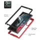 360 Full Body Slim Armor Case with Front Frame for Samsung Galaxy S22 Ultra - Red