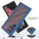 360 Full Body Slim Armor Case with Front Frame for Samsung Galaxy S22 Ultra - Blue