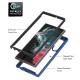 360 Full Body Slim Armor Case with Front Frame for Samsung Galaxy S22 Ultra - Blue