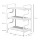 3-Tier Printer Stand with Storage Shelves, Printer Table, 55 x 40 x 77cm Printer Shelf for Home Office, Study, White