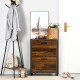 12-Shoe, Two-Door Storage Cabinet - Wood-Effect