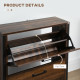 12-Shoe, Two-Door Storage Cabinet - Wood-Effect