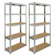 2 x 90cm Galwix &amp; Galwix Workbench Shelving Unit &amp; Mallet