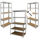 2 x 90cm Galwix &amp; Galwix Workbench Shelving Unit &amp; Mallet