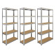 6 x GALWIX 90cm x 180cm x 30cm Galvanised Racking