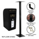 Black Royal Mail Post Box with Stand