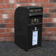 Black Royal Mail Post Box with Stand