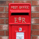 Red Royal Mail Post Box with Stand