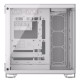 Corsair 6500X Dual Chamber Gaming Case w/ Glass Side &amp; Front, ATX, Mesh Panels, USB-C, Asus BTF Compatible, White