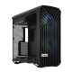 Fractal Design Torrent (RGB Light TG) Gaming Case w/ Light Tint Glass Windows, E-ATX, 5 ARGB Fans, Fan Hub, RGB Strip on PSU Shr