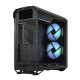 Fractal Design Torrent (RGB Light TG) Gaming Case w/ Light Tint Glass Windows, E-ATX, 5 ARGB Fans, Fan Hub, RGB Strip on PSU Shr